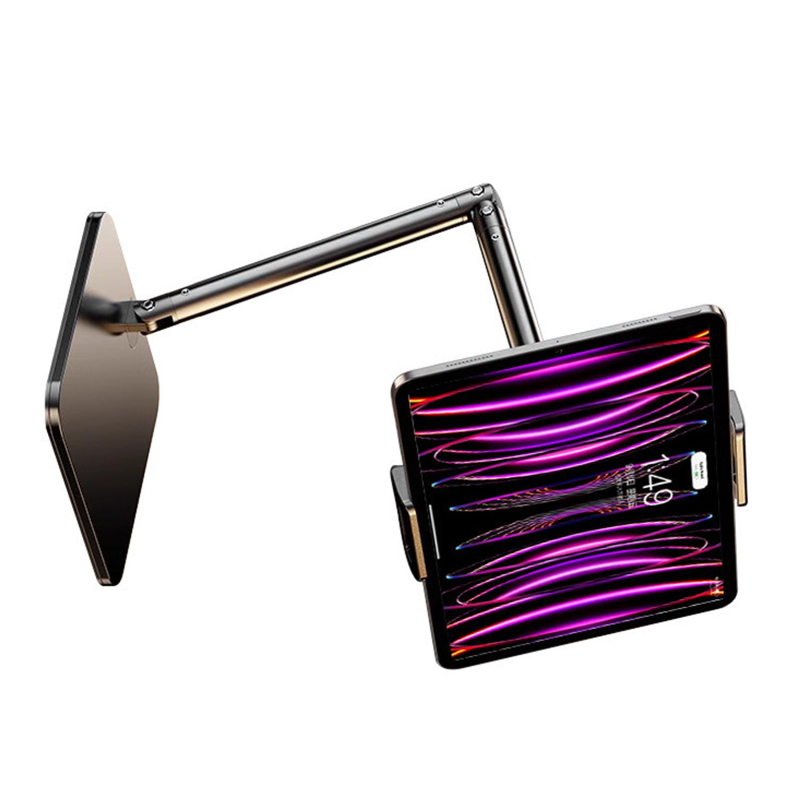 Metal Desk Holder Stand for Live Streaming Meetings Adjustable Desktop Tablet Holder Phone Stand
