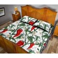 thumbnail image 4 of Juego de Cama Colcha Chili Leaves Flower Pattern, 4 of 5