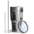 thumbnail image 2 of 30oz Black Labrador Tumblers Stainless Steel Tumbler with Lid and Straw,Vacuum Insulated Double Wall Travel Tumbler Cups Mug with Cleaning Brush for Coffee,Tea, 2 of 7