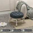 thumbnail image 6 of Folding Chair Clearance! Fieroe Mobile Low Rolling Stool with 360° Swivel Wheels Comfortable Heavy Duty Household Low Roller Seat Faux Leather Rolling Stool for Home Shop Black Clearance Sale, 6 of 9