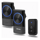 thumbnail image 1 of Timbre Inalámbrico  Bloosom Impermeable Con Luz Led 1 Transmiso 2 Rec Negro, 1 of 4