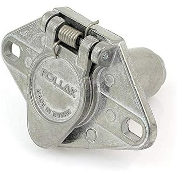 Pollak 11-609E 6-Way Trailer Connector Socket with Die-Cast Casing