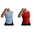thumbnail image 1 of (2-Pack) Rinsvye Womens Sleeveless Vest Top Basic Tank Blouse Layering Clothing Summer Must Have Wardrobe Staple, 1 of 4