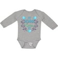 thumbnail image 3 of Inktastic My Nonna Loves Me with Flowers and Hearts Boys or Girls Long Sleeve Baby Bodysuit, 3 of 5