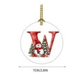 thumbnail image 2 of HomeDM 26 Letter Ornaments, Acrylic Hanging Alphabet Pendant for Xmas Wreaths, Letter W, Christmas Tree Party Home Decorations, 2 of 5