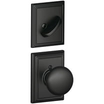 Schlage F59-Ply-Add Plymouth Single Cylinder Interior Pack - Black