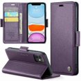 thumbnail image 3 of Funda tipo cartera iPhone 11 con cierre magnético, RFID, tarjetero, soporte, carga inalámbrica, 3 of 5