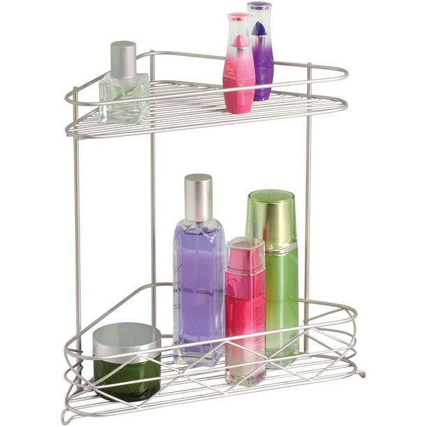 Better Homes & Gardens Free Standing 2 Tier Satin Bathroom Corner