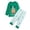 X03-Green, variant on eczipvz Cotton Striped Pjs for Kids Pajamas Set. White 9-12 Months