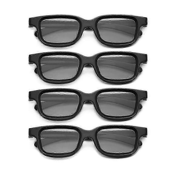 4pcs Polarized Passive 3d Glasses For 3d Tv Real 3d Cinemas For 3d Gaming And Tv Frame-Qhzl
