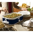 CrockPot SCCPCCM350BL Manual Slow Cooker, Navy Blue