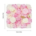 thumbnail image 2 of Miumaeov 12pcs 15*15in Artificial Flower Wall Panels Dahlia Hydrangea Rose Flower Mat Floral Backdrop Decor, 2 of 13