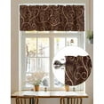 thumbnail image 7 of Valances for Windows Valance Rod Pocket Light Filtering Short Window Treatments Curtains for Kitchen Bathroom Living Room Bedroom, 1 Panel, 42 x 12 Inch, 7 of 7