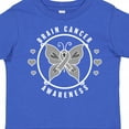 thumbnail image 4 of Inktastic Brain Cancer Awareness with Grey Ribbon and Butterfly Boys or Girls Toddler T-Shirt, 4 of 5
