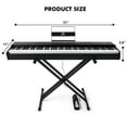 thumbnail image 2 of MUSTAR Weighted Digital Keyboard Piano 88 Keys Hammer Action with Stand, Bluetooth, Portable Case, Sustain Pedal (Black), 2 of 8