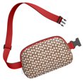 thumbnail image 3 of Brown Christmas Gingerbread Pattern Cute Fanny Packs for Women,Travel Waterproof Crossbody Fanny Bags Waist Purse for Women Anti Theft Adjustable Strap for Running Travel Cycling, 3 of 6