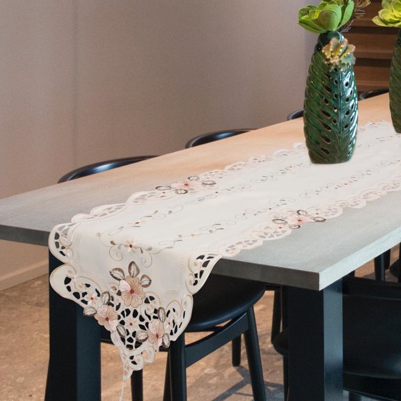 OUNONA 1Pc Decorative Table Cover Assorted Color Embroidered Table Cloth for Wedding and Home