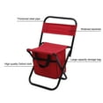 thumbnail image 5 of SHENGXINY Camping Folding Chair Clearance Fishing Chair With Storage Bag ,Outdoor Folding Chair Compact Fishing Stool Portable Camping Stool Backpack Chair With Oxford Cloth Red, 5 of 8