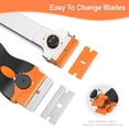 thumbnail image 3 of Boreal Craft Serrated 6 2 Pack Scraper Set With Additional 10 And 20 Metal Scraping Tips Versatile Scraping Tool For Gum Removal Cooktop Cleaning Wallpaper Stripping, 3 of 7