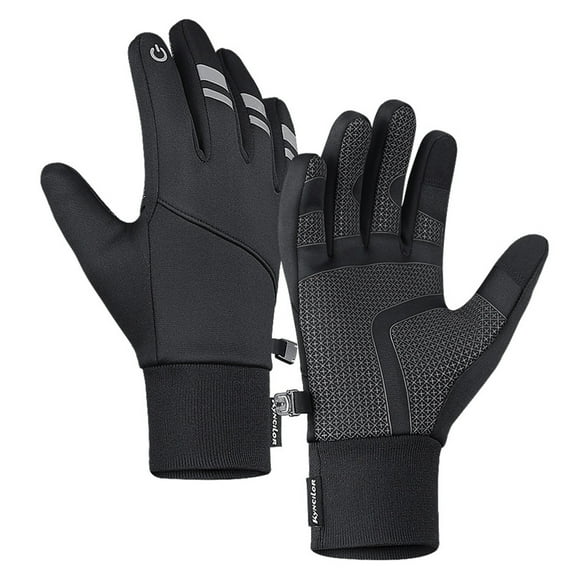 Winter Warm Cycling Gloves Touch Screen Waterproof Windproof Reflective Ski
