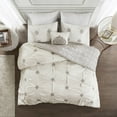 thumbnail image 4 of Home Essence Alicia 4 Piece Embroidered Cotton Reversible Duvet Cover Set, 4 of 22