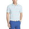 IZOD Men's Short Sleeve Coastal Prep Autostripe Pique Polo Shirt