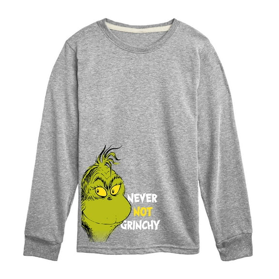 Dr. Seuss The Grinch - Christmas - Never Not Grinchy - Toddler & Youth Long Sleeve Graphic T-Shirt