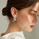 thumbnail image 5 of Pendientes Blancos Moda Pendientes Colgante Estilo Pequeño Pegamento Fresco Pendientes Señoras Regalo, 5 of 8