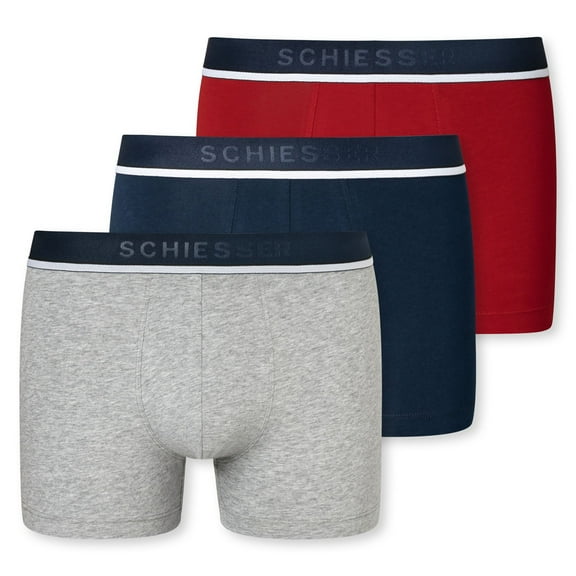 Schiesser Men Boxer Shorts Cotton Multicoloured L
