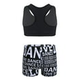 thumbnail image 2 of Aislor Girls Gymnastics Dance Crop Tank Top with Shorts Set for Athletic Booty Short Swimming Swimwear, 2 of 7