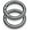 Gunmetal, variant on Silver 1-3/8" Spring O-Ring Clip (2pcs) – Trigger Snap Opening Keyring Buckle for Purse & Bag Hardware (SCOS)