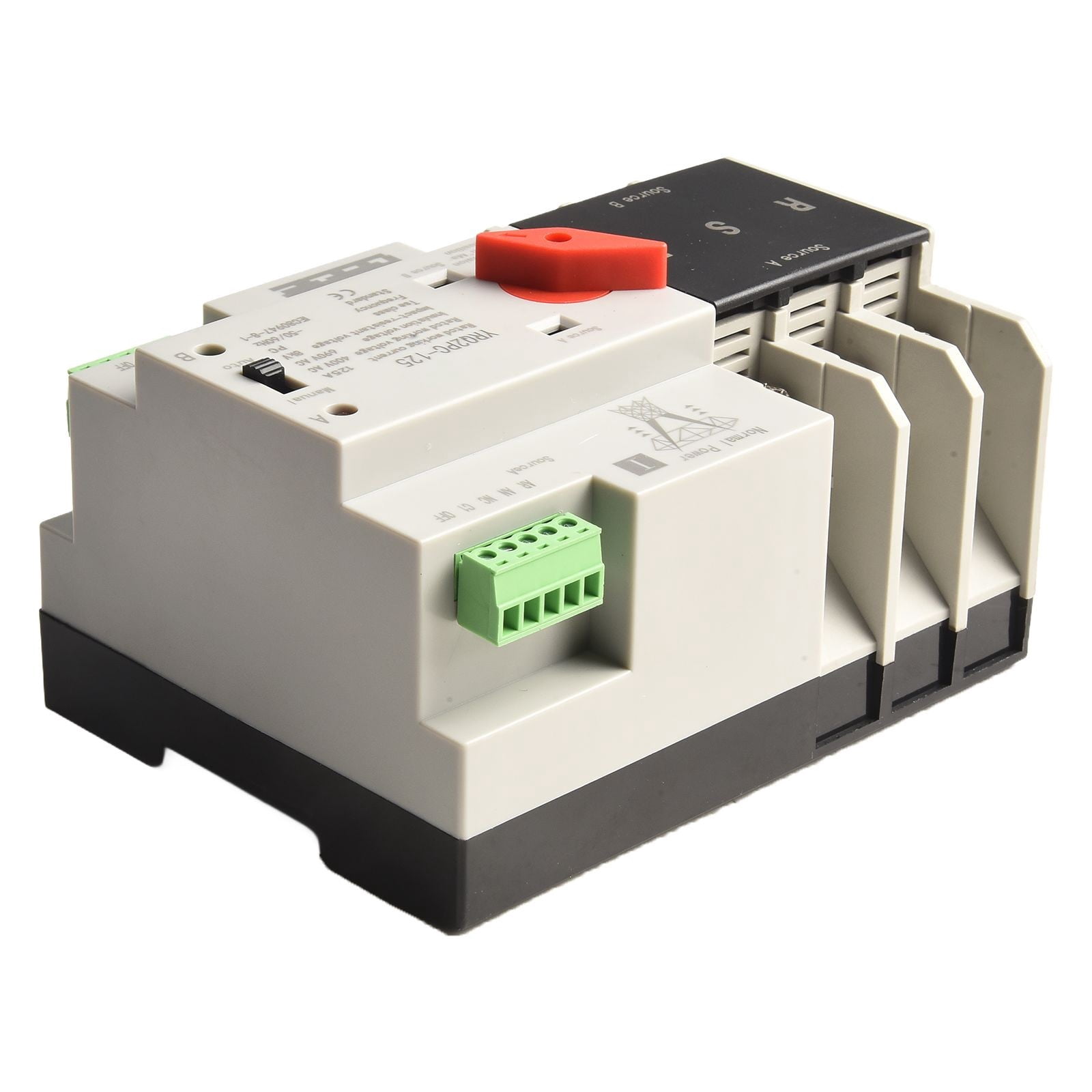 2P 125A Dual Power Automatic Transfer Switch Fit Generator Changeover Switch 3P 125A 400V