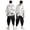 Light Gray, variant on OOOUM Men Japanese Style 2 Piece Outfit Open Front Kimono Cardigan Drawstring Harem Pants Casual Street Festival Set Light Gray L