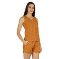 thumbnail image 2 of Bimba Solid Schiffli Top And Short Nightwear Set For Womens Casual 2pcs Sexy Lounge Sleepwear, 2 of 7