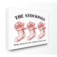 thumbnail image 2 of The Stupell Home Decor Collection Christmas The Stockings Vintage Icons Stretched Canvas Wall Art, 2 of 6