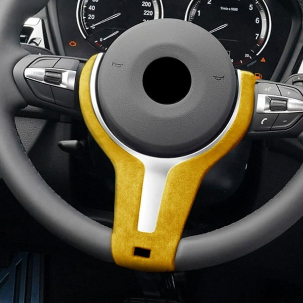 Alcantara Car Steering Wheel Cover Sticker For BMW E92 F20 F32 E84 1 2 3 4  Serie 