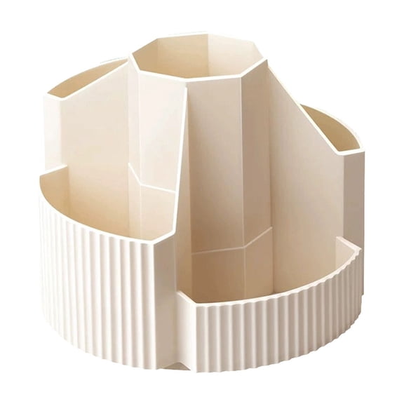 Virelaxpo Rotating Desk Organizer with Multiple Compartments, 360-Degree Rotating Base for Office Desk and Home, Pen Holder and Storage Container for Stationery