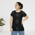 thumbnail image 4 of Black Tea Lounge | Leisure T-Shirt for Women from TSmartArt @ Walmart, 4 of 5