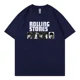 thumbnail image 4 of Camiseta de algodón holgada de media manga con estampado de moda americana de verano de los Rolling Stones, camiseta de manga corta ajustada a la moda para hombre, 4 of 5