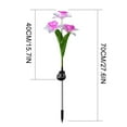XMMSWDLA Solar Rose Decorative Garden Stake Lights, Waterproof Light Up