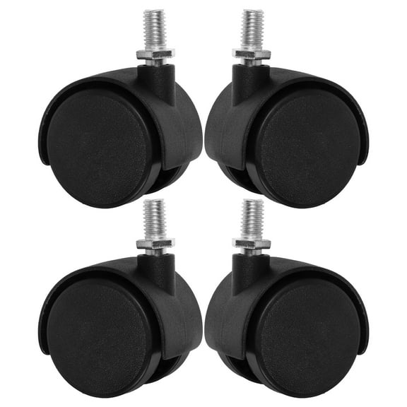 4 pcs Swivel Caster Wheels with Locking Brake Computer Chair Casters Gaming Desk Caster Wheels Office Chair Replacement for Metal Racks Laundry Baskets
