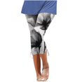 thumbnail image 1 of Womens Relaxed Fit Cargo Pants by Generic XL Solid Black Casual Capris, Drawstring, Cropped, Lightweight, 1 Count, 1 of 5