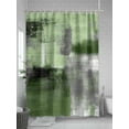 thumbnail image 5 of Fsddascl Green Ombre Shower Curtain Set - Extra Long 72" x 96" Bathtub Curtain with 12 Hooks, Farmhouse Abstract Mottled Texture Art Waterproof Fabric Stall Shower Curtains for Bathroom/Bathtub, 5 of 6