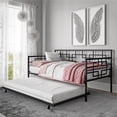 thumbnail image 4 of DHP Gail Twin Daybed with Trundle in Black Metal, 4 of 11