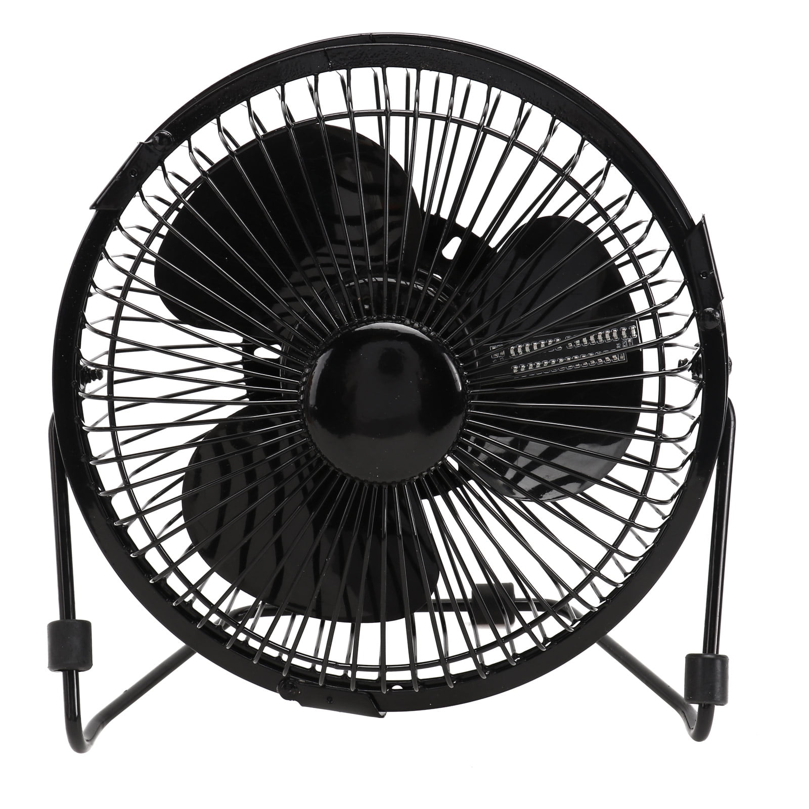 Mini Desktop USB LED Clock Cooling Fan Portable Metal Realtime Display