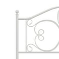 thumbnail image 3 of Hillsdale Furniture Ruby Textured White Metal Scroll Full/Queen Headboard with Bed Frame, 3 of 11