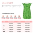 thumbnail image 3 of Fotbe St Patrick's Day Vestido de Dormir para Niñas de 3 a 10 Años, Mangas Cortas, Estilo Princesa, Pijama Camisón con Mangas Voladas-XX-Large, 3 of 6