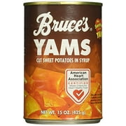Bruce's, Yams, Cut Sweet Potatoes in Syrup, 15oz Can (Pack of 6)