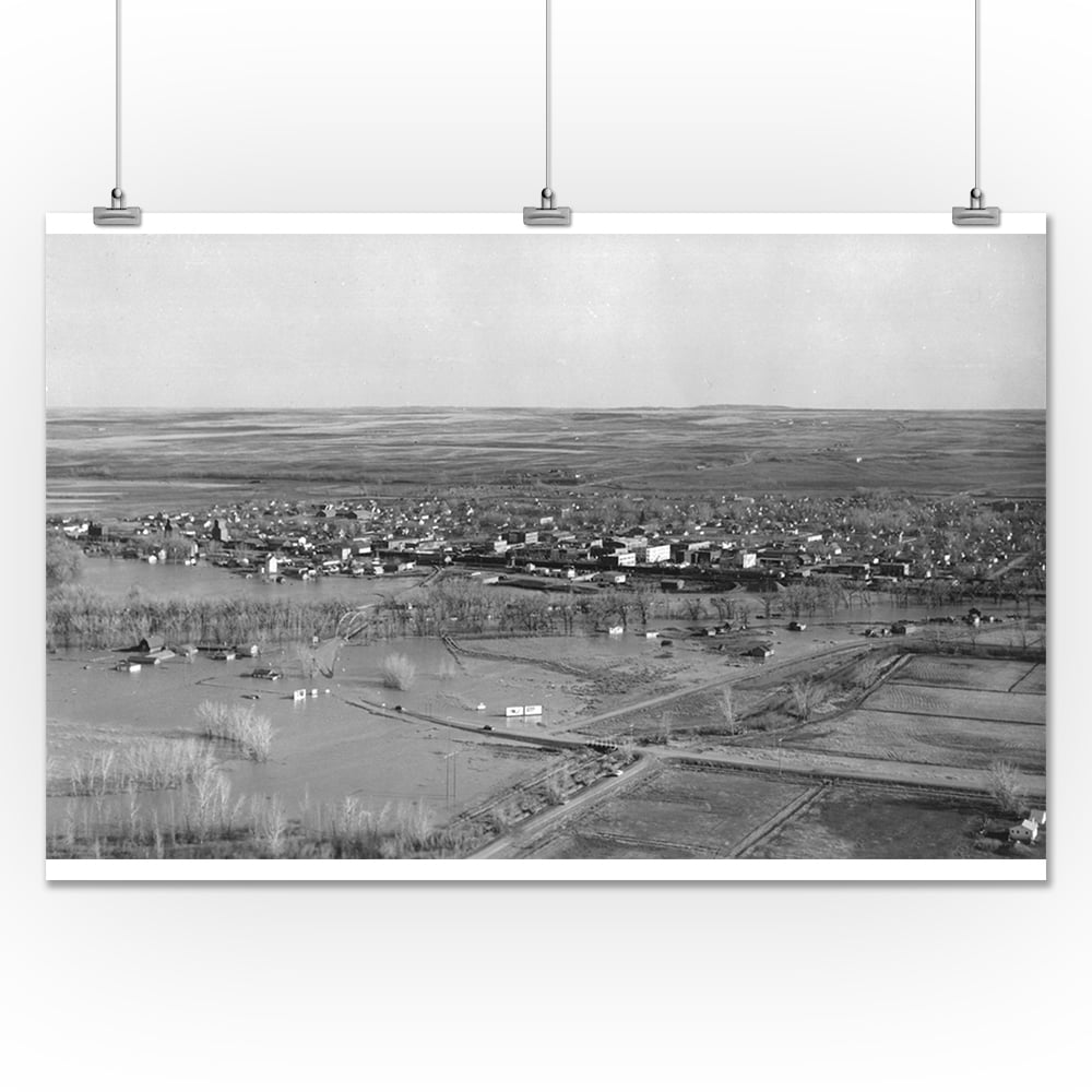 Malta, Montana View of Flood in April, 1952 (24x36 Giclee Gallery