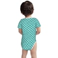 thumbnail image 3 of Yiaed Aquamarine Glitter1 Print Infant Climbing Short Sleeve Onesie One-Piece Baby Bodysuit Clothes 0-12 Months -18 Months, 3 of 6